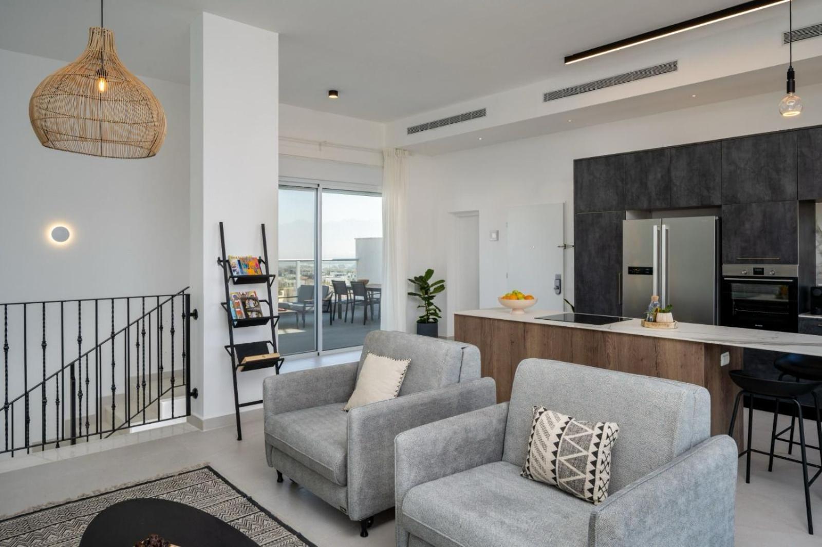 エイラートMountain And Sea View - Penthouse With Private Poolアパートメント エクステリア 写真