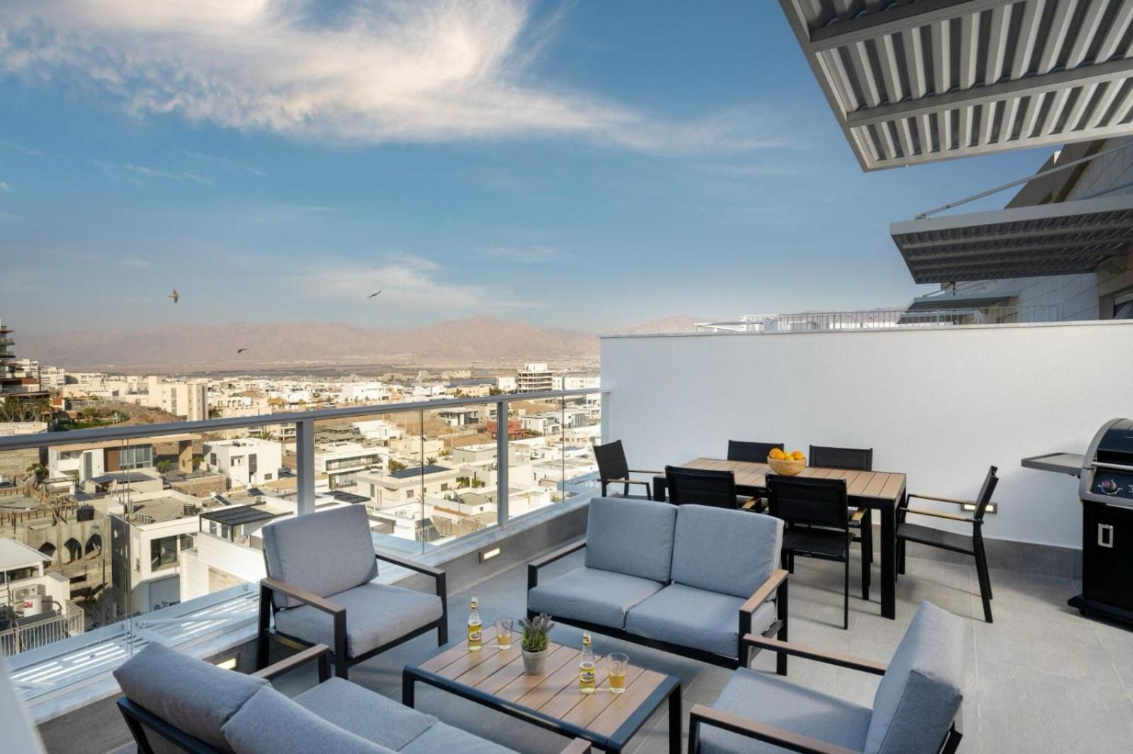 エイラートMountain And Sea View - Penthouse With Private Poolアパートメント エクステリア 写真