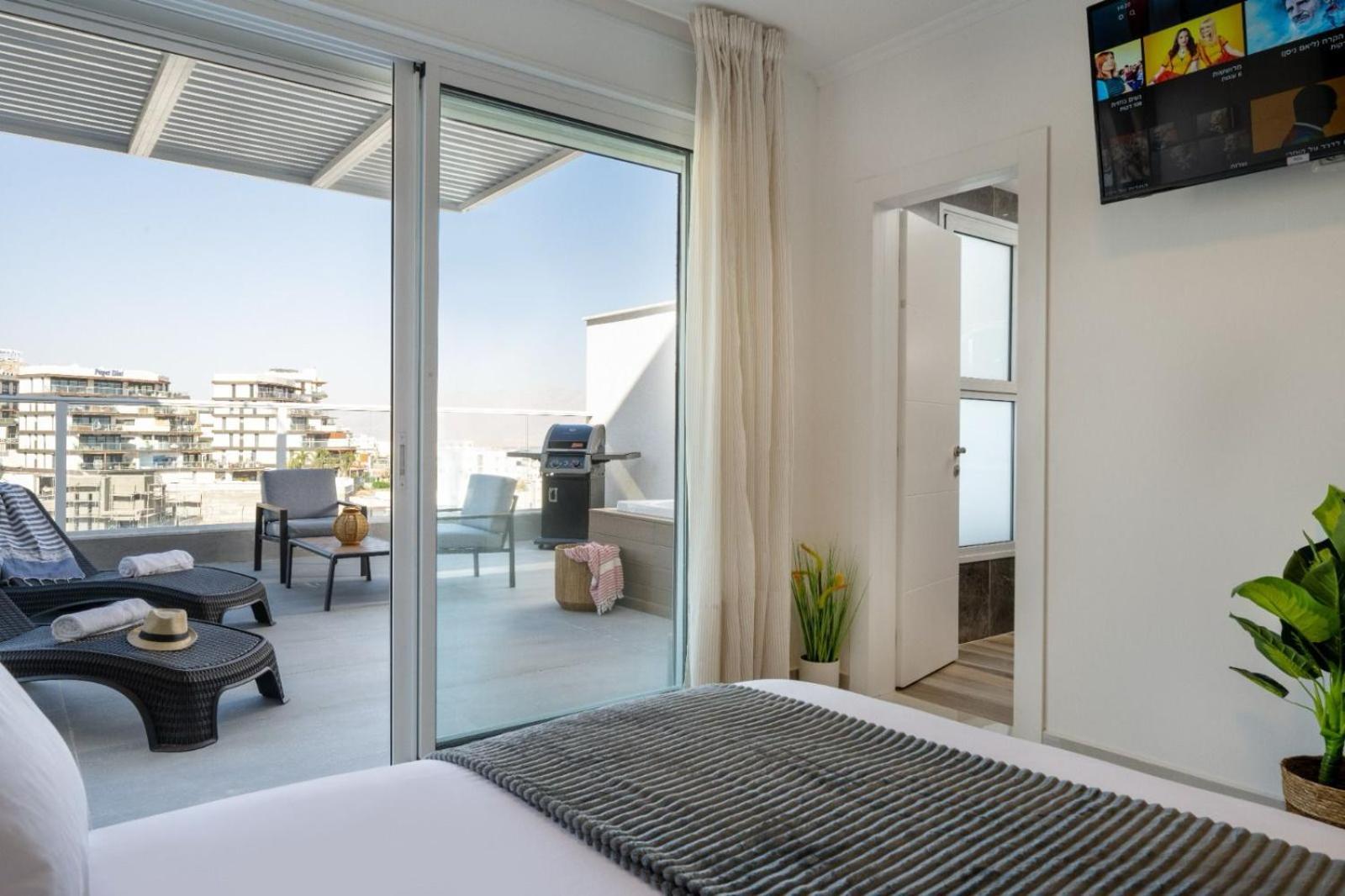 エイラートMountain And Sea View - Penthouse With Private Poolアパートメント エクステリア 写真